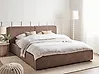 Bett mit Lattenrost Bouclé LINARDS 180 x 200 cm Braun