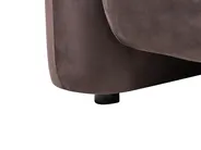 Sofa Set 4-Sitzer LEIREN Samtstoff Dunkelbraun_1028885
