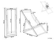 Klappbarer Liegestuhl LOCRI II Metall Hellbeige_926331