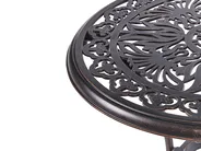 Outdoor Bistrotisch ANDALO 68 cm 68 cm Metall Braun_931787