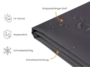 Regenschutzhülle CHUVA 185 cm 105 cm 75 cm Schwarz_993181