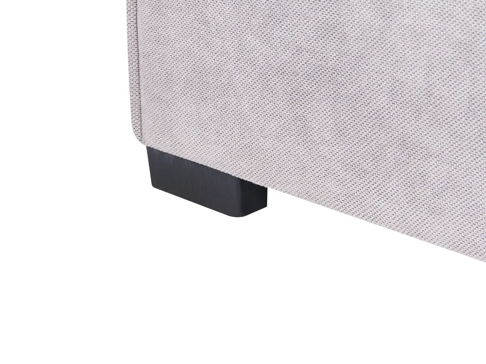 Eckschlafsofa 3-Sitzer EDANE mit Stauraum Stoff Grau rechtsseitig_1057180