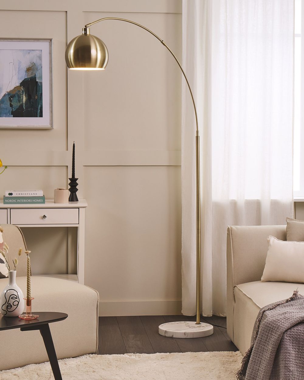 Floor Lamp PAROO Metal Brass