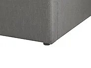 Ottoman Bed without Headboard DINAN Fabric Dark Grey 120 x 200 cm (EU Small Double)_1187450