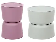 Set van 2 bijzettafels met opbergruimte ATACAMA 32/40 cm 32/40 cm Paars Groen_1172128