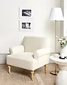 Sessel FREDROS Stoff Hellbeige