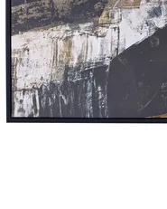 Canvas STATTE 63 x 93 cm Abstraktes Muster Schwarz_891202
