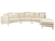 Canapé arrondi 7 places ROTUNDE Tissu Beige_66441