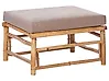 Garten Ottomane CERRETO Bambus Taupe