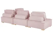 Modul Ecksofa 4-Sitzer TIBRO Stoff Rosa rechtsseitig_825633