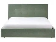 Ottoman Bed LORIENT Boucle Green 180 x 200 cm (EU Super King)_1040328