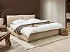 Waterbed Boucle VINAY 180 x 200 cm (EU Super King) Light Beige