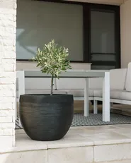 Blumenkübel ZAKROS 50 cm Schwarz_991665