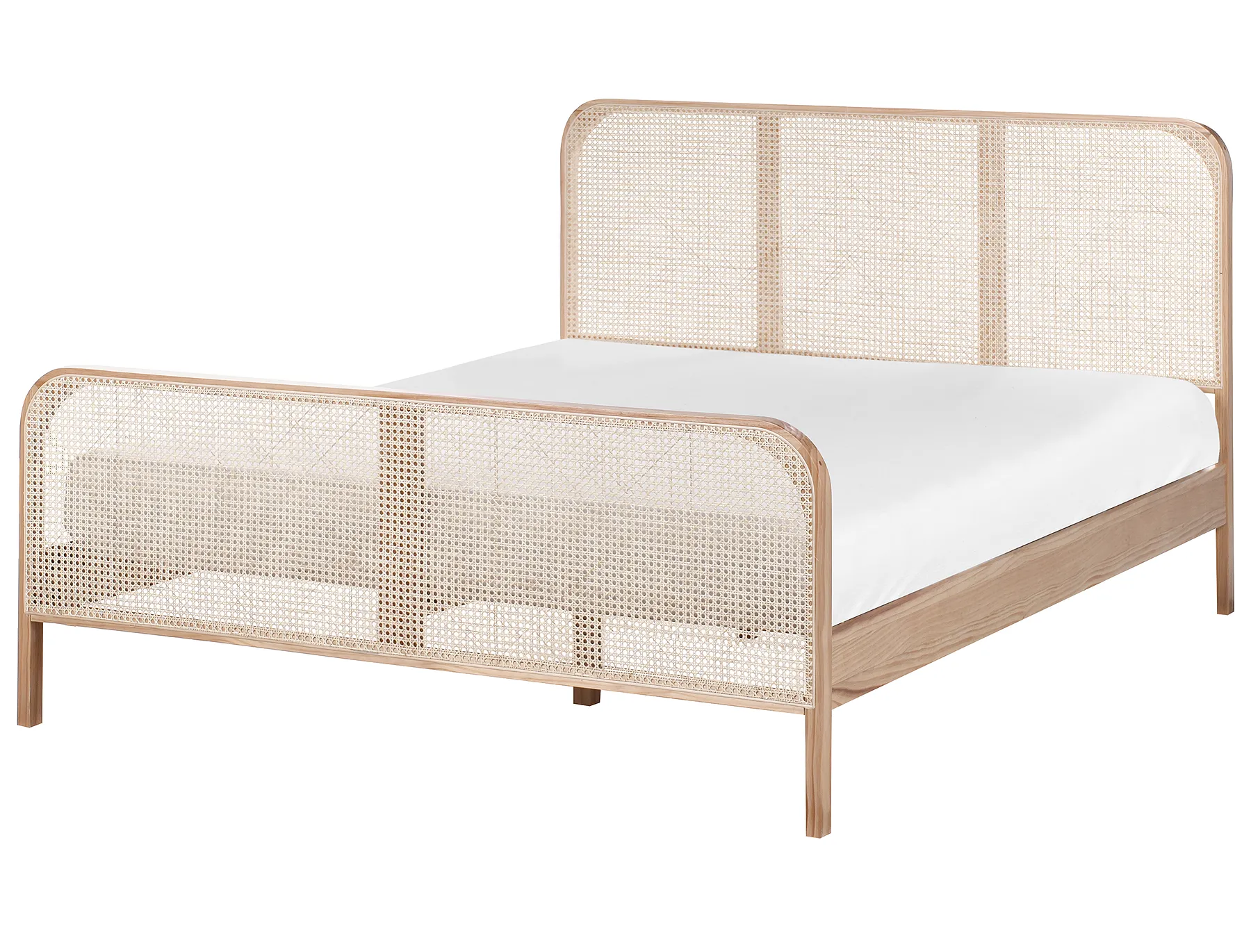 Bed Pine Wood GONFARON 160 x 200 cm (EU King Size) Light Brown_977114