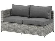 Garten Ecksofa mit Tisch 4-Sitzer AVOLA Polyrattan Grau linksseitig_704699