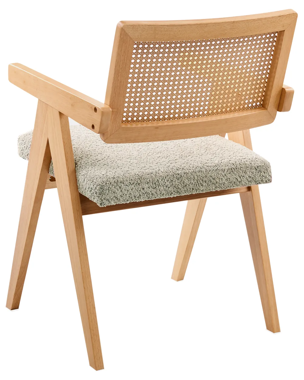 Esszimmerstuhl 2er Set AVA Holz Hellbraun / Taupe_1024321