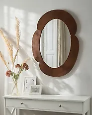 Wandspiegel ALVENA 60 cm 80 cm Dunkelbraun_1174584