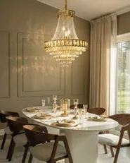 Kronleuchter MEKI Kristall Gold_1044212