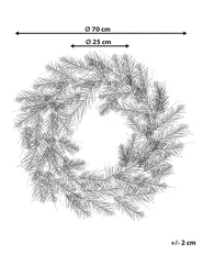 Schneebedeckter Weihnachtskranz LED SUNDO 70 cm Weiß_813344