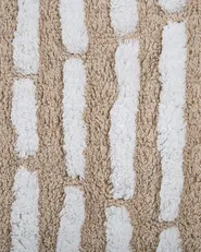 Teppich AHIRLI Beige 120 x 180 cm Baumwolle_791033