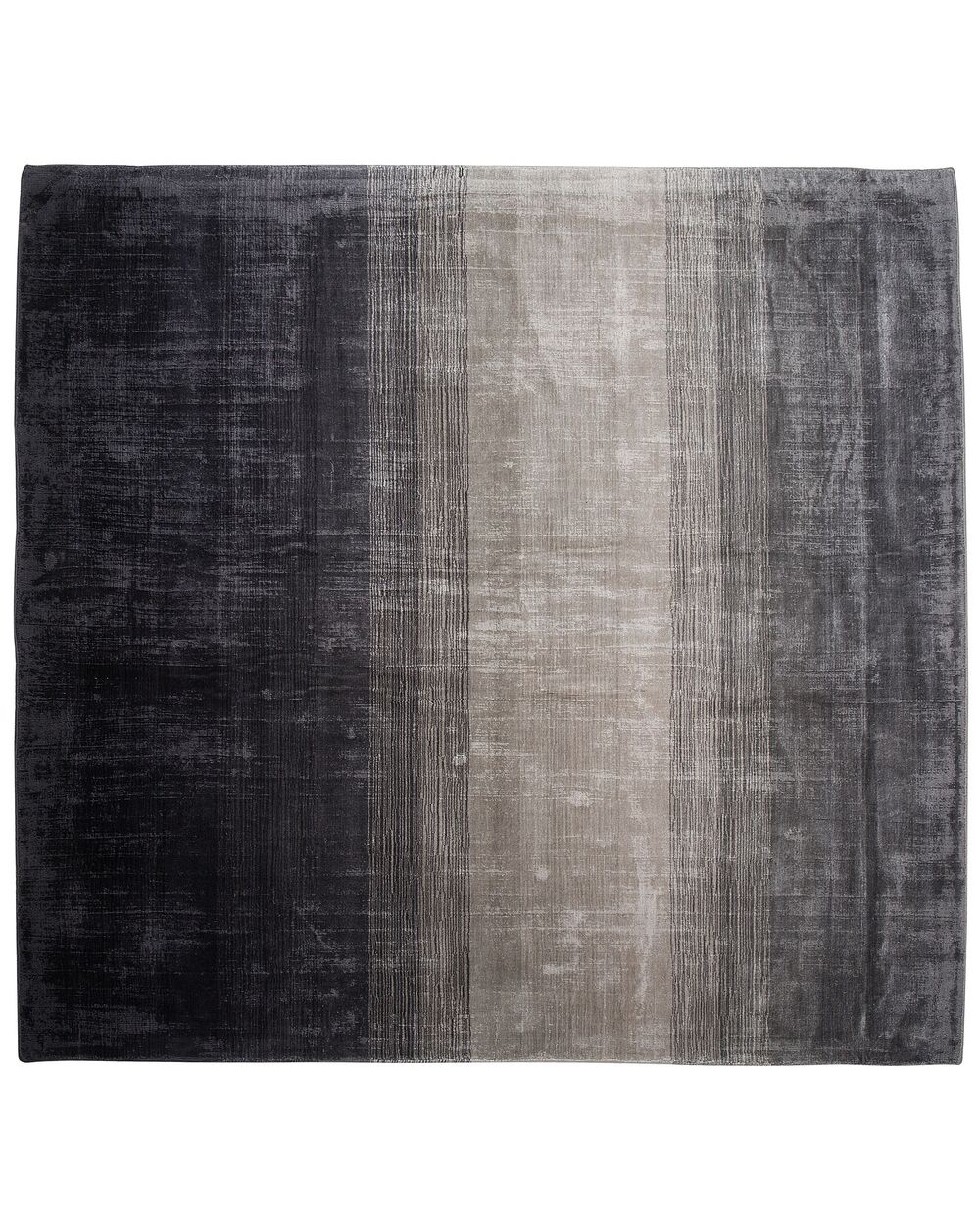 Teppich ERCIS Schwarz 200 x 200 cm Viskose