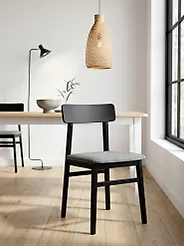Set of 2 Dining Chairs STACY Wood Light Grey_1172247
