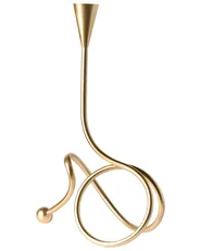 Candle Holder AROUCA 40 cm Metal Gold_968639