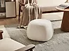 Pouf BARRON Bouclé Cremeweiß