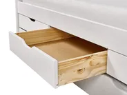 Ausziehbett Kiefernholz PETIVILLE 90 x 200 cm Weiß_939676