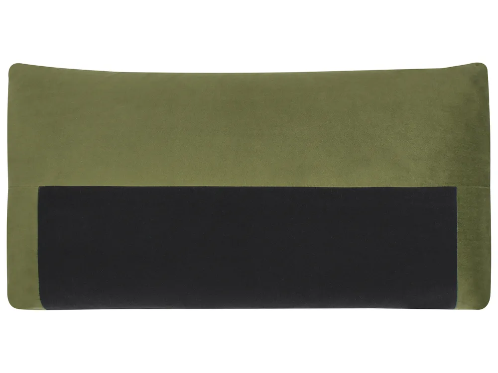Sofa 3-Sitzer LUVOS Samtstoff Grün_970551