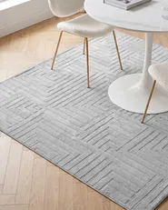 Teppich TAMIREL Grau 160 x 160 cm_1124757