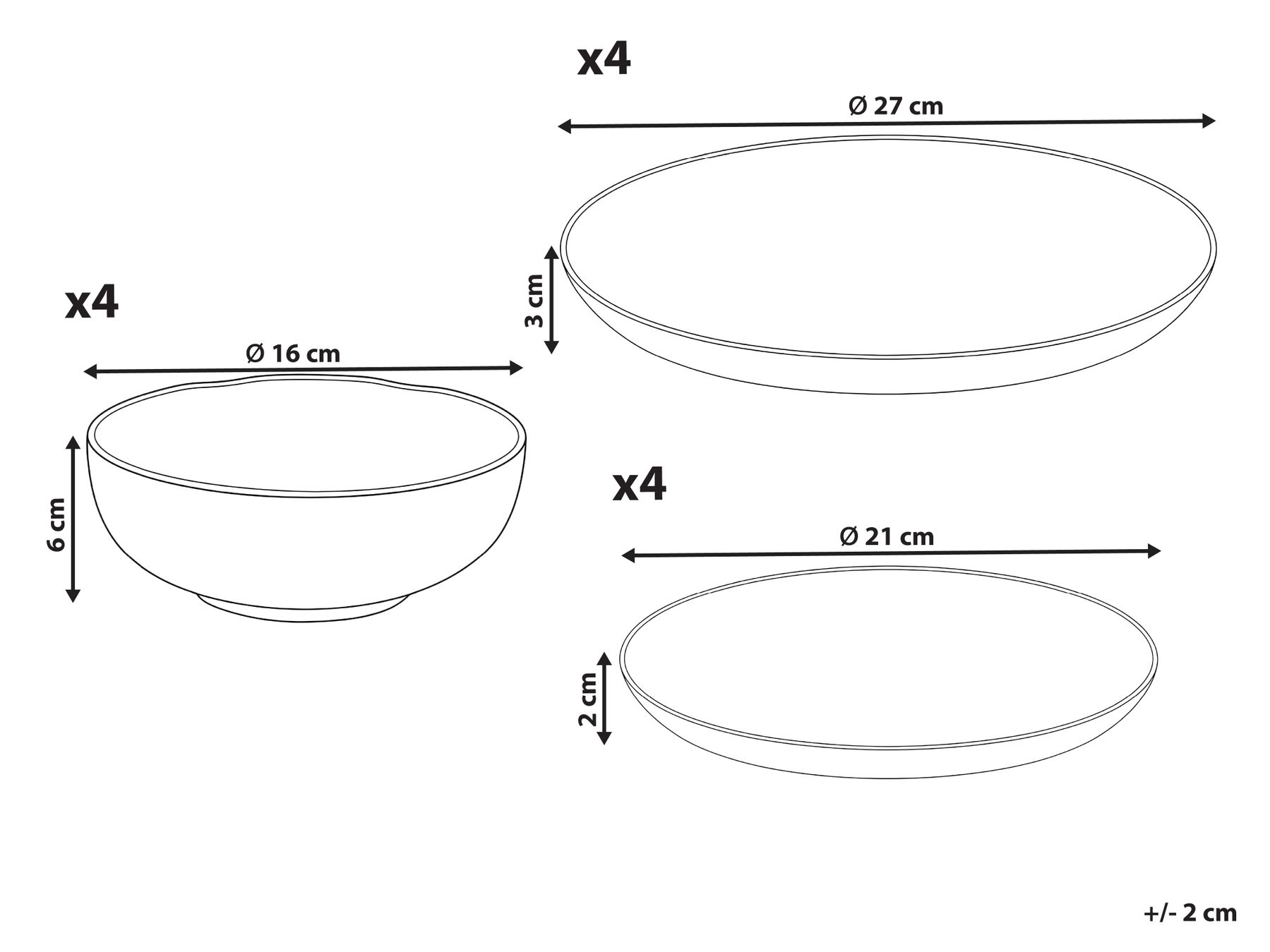 12-Piece Dinnerware Set EPAZOTE Porcelain White_1191847