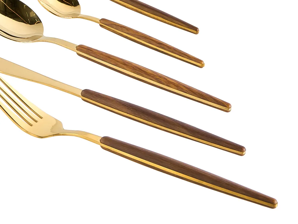 30 Piece Cutlery Set GEMELLI Gold_1019135