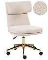 Schreibtischstuhl GRANBY Bouclé Hellbeige