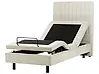 Bett verstellbar Stoff DUKE II 90 x 200 cm Beige