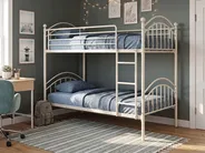 Hochbett Metall CHARTRES 90 x 200 cm Beige_1116727