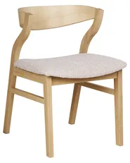 Set of 2 Dining Chairs MAROA Wood Light Beige_934314