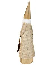 Weihnachtsdekoration 3er Set TENNILA 23/31/32 cm Weihnachtsmann Gold_1175507