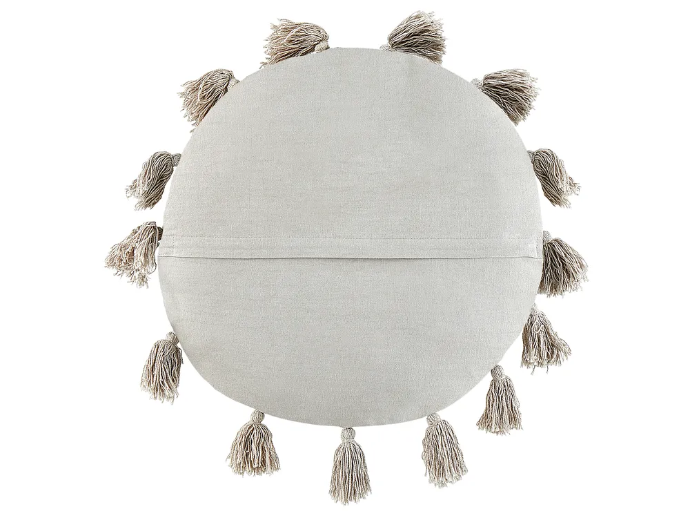 Set of 2 Decorative Cushions MADIA 45 x 45 cm Cotton Grey Solid_903809