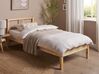 Bett mit Lattenrost Kiefernholz VANNES 90 x 200 cm Hellbraun