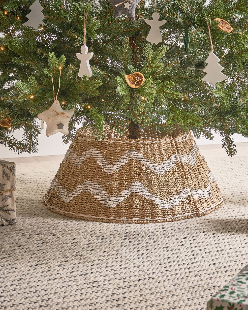 Christmas Tree Collar HIVER 51 cm Seagrass Natural