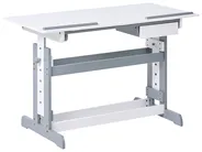 Schreibtisch manuell höhenverstellbar NANNUP 110 cm 53 cm Weiß_1033293