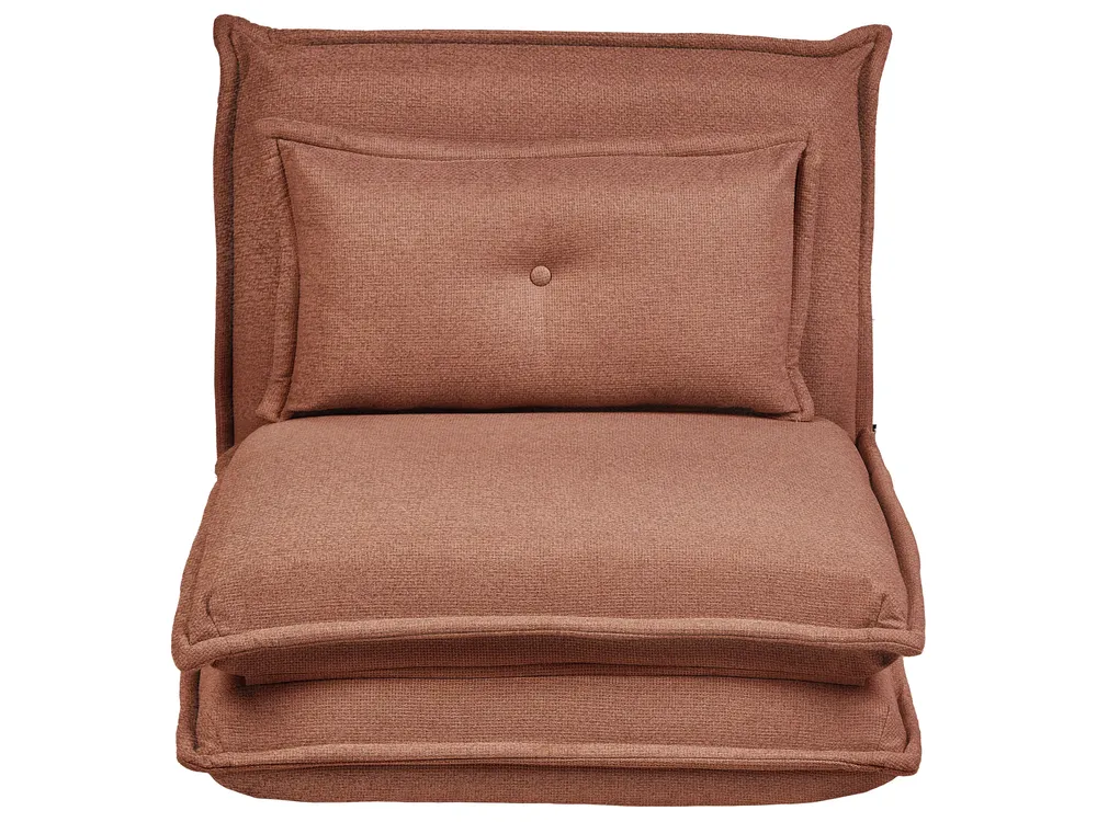1-Sitzer Schlafsofa DELLEN Stoff Braun