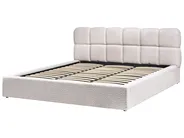 Ottoman Bed BASTON Boucle Light Beige 180 x 200 cm (EU Super King)_997014