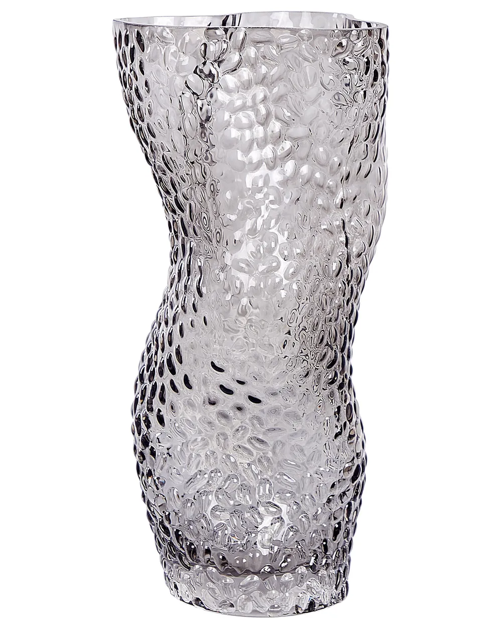 Blumenvase DYTIKO 31 cm Glas Grau
