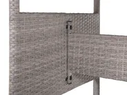Gartentisch VITERBO 145 cm 80 cm Glas Hellgrau_862752