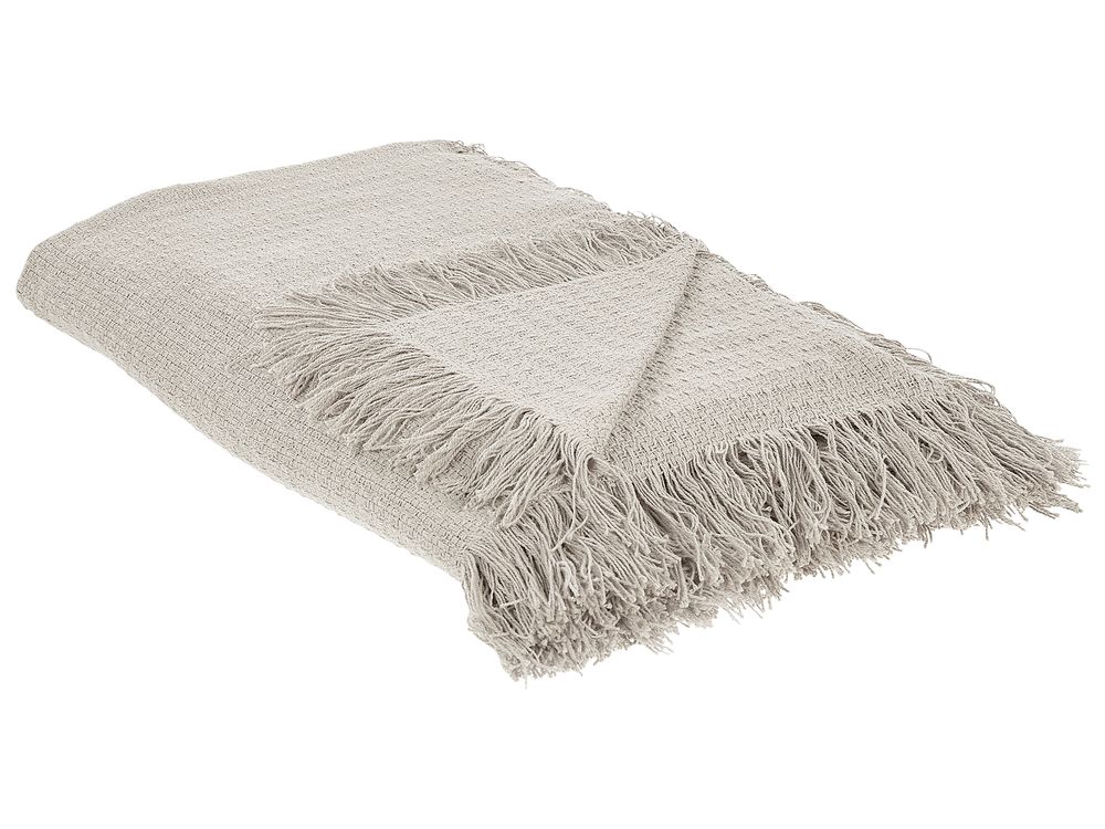 Tagesdecke YERBENT Baumwolle 220 x 240 cm Hellgrau