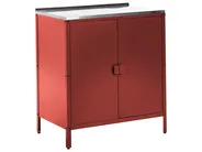 Outdoor-Küchenschrank VILAMA Rot Metall_1052138