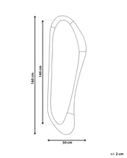 Wandspiegel SAUVILLE 50 cm 160 cm Lichtbruin_1144445