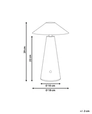 Kabellose LED Tischlampe APAYAO mit Dimmer Metall Grün_955147